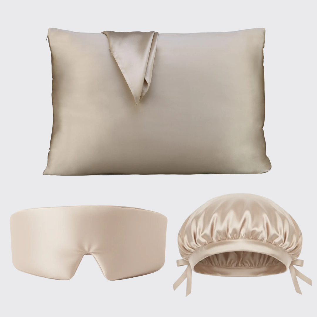 Zīda miega komplekts (Standarta 51 x 66 cm)