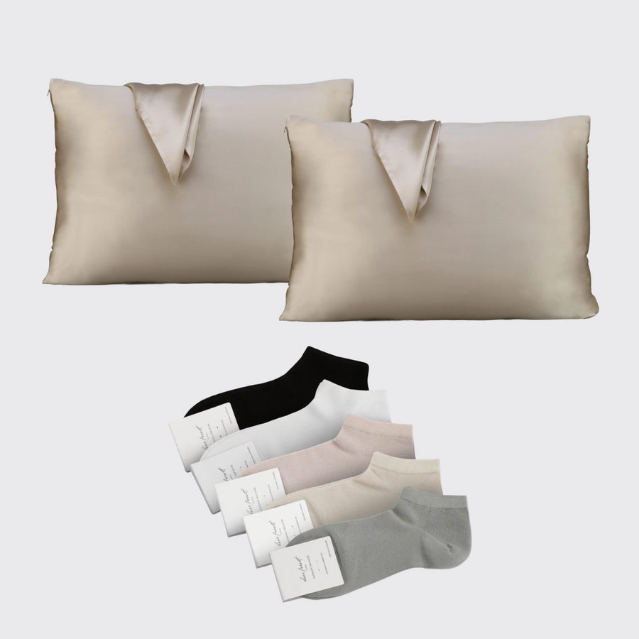 Zīda komforta komplekts (Standarta 51 x 76 cm)