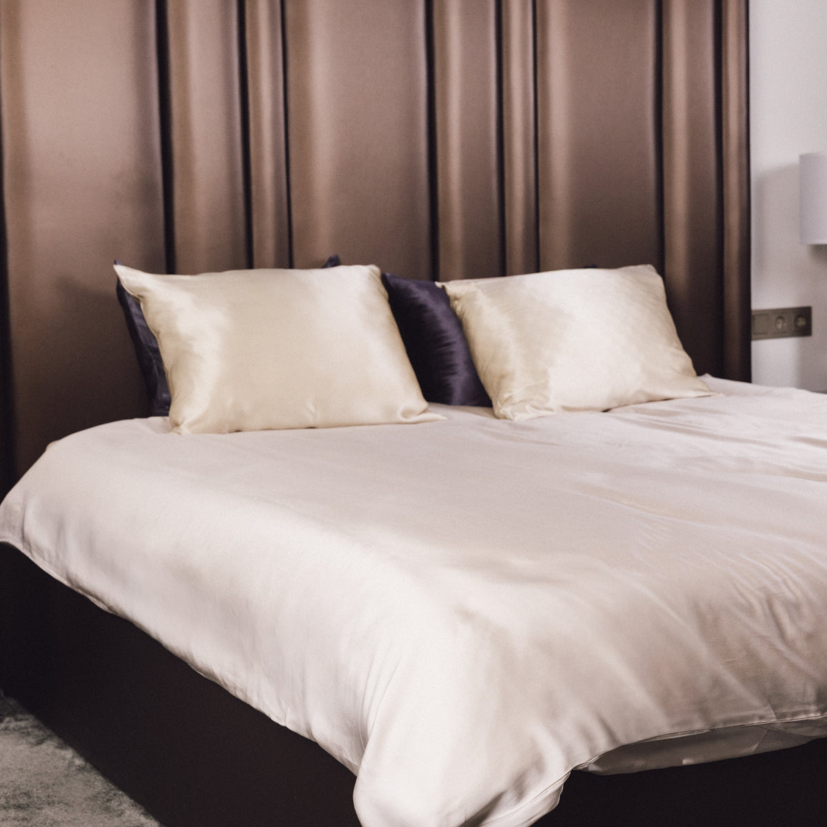 Eikalipta gultas veļas komplekts - Šampanieša