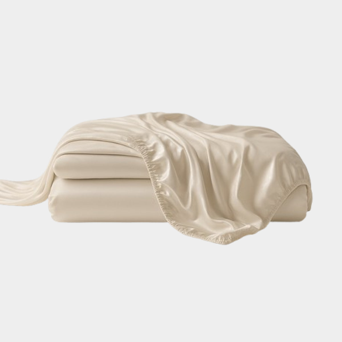 Eikalipta gultas veļas komplekts - Šampanieša