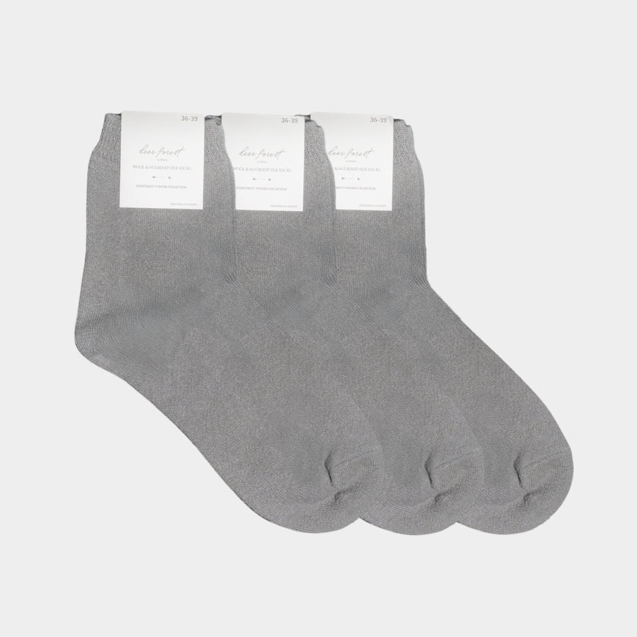 Deerforest zīda un merino vilnas zeķes (3 gab. komplekts)