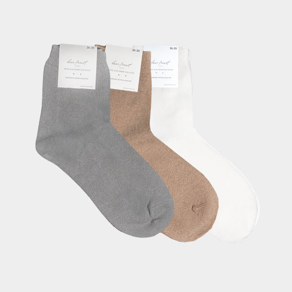 Deerforest zīda un merino vilnas zeķes (3 gab. komplekts)