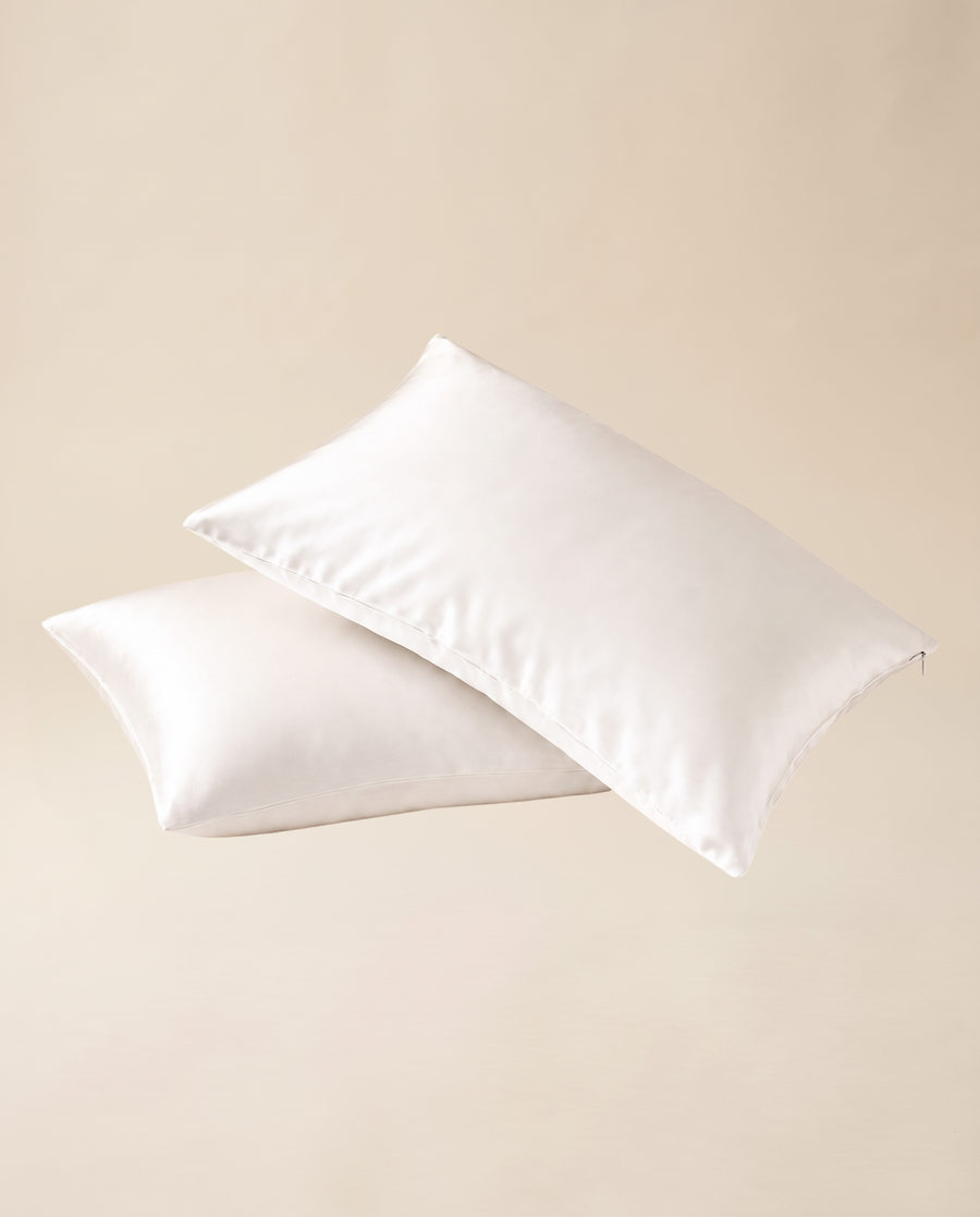 Deerforest dabīgā zīda spilvendrāna – Blanc